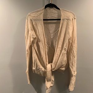 Sandra Cashmere tie front cardigan
